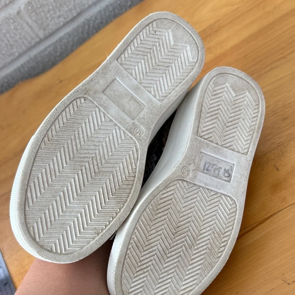 Kurt Geiger London Mini Liviah Leather Snakeskin Sneakers Toddler Size 12M EU 30